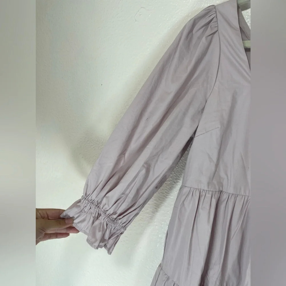 Madewell Lilac Purple Poplin Lizzie Babydoll Square Neck Mini Dress Women’s 0 - Picture 5 of 16